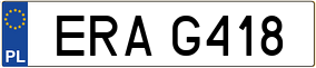 Trailer License Plate